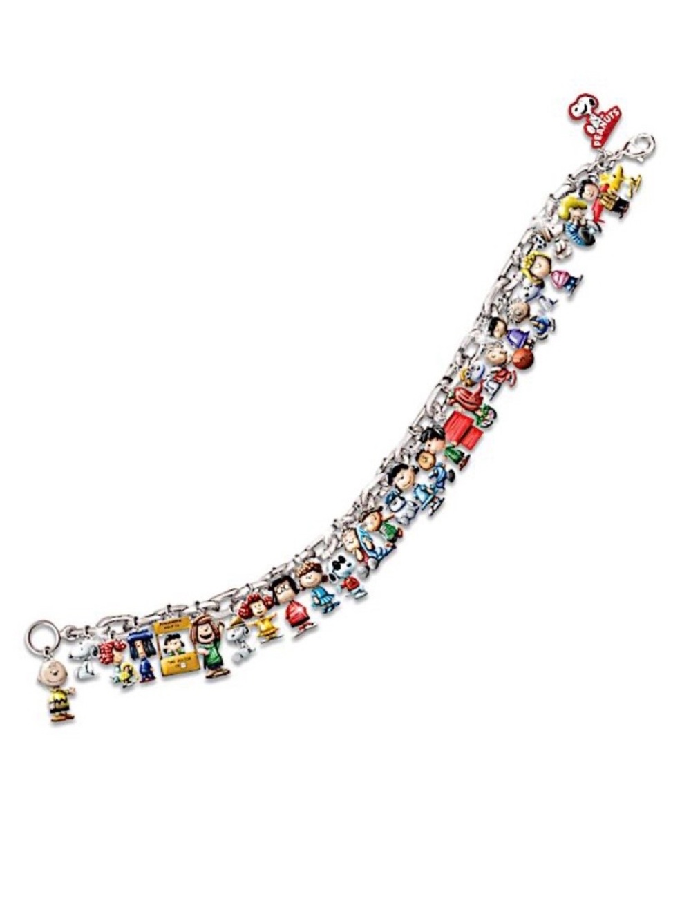 The Bradford Exchange Multicolor Peanuts Charm Bracelet